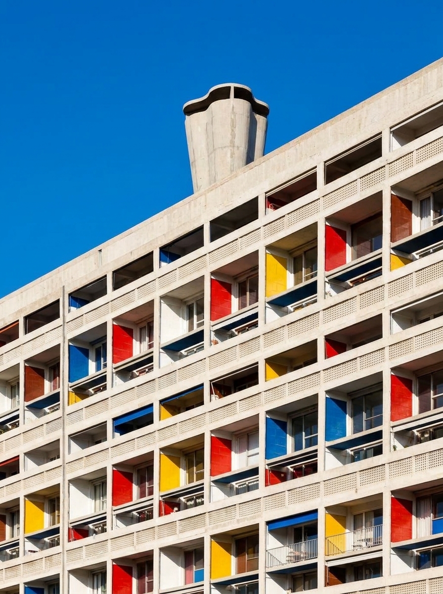 Unité d'Habitation em Marselha por Le Corbusier